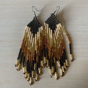 Beaded Dangly Earrings